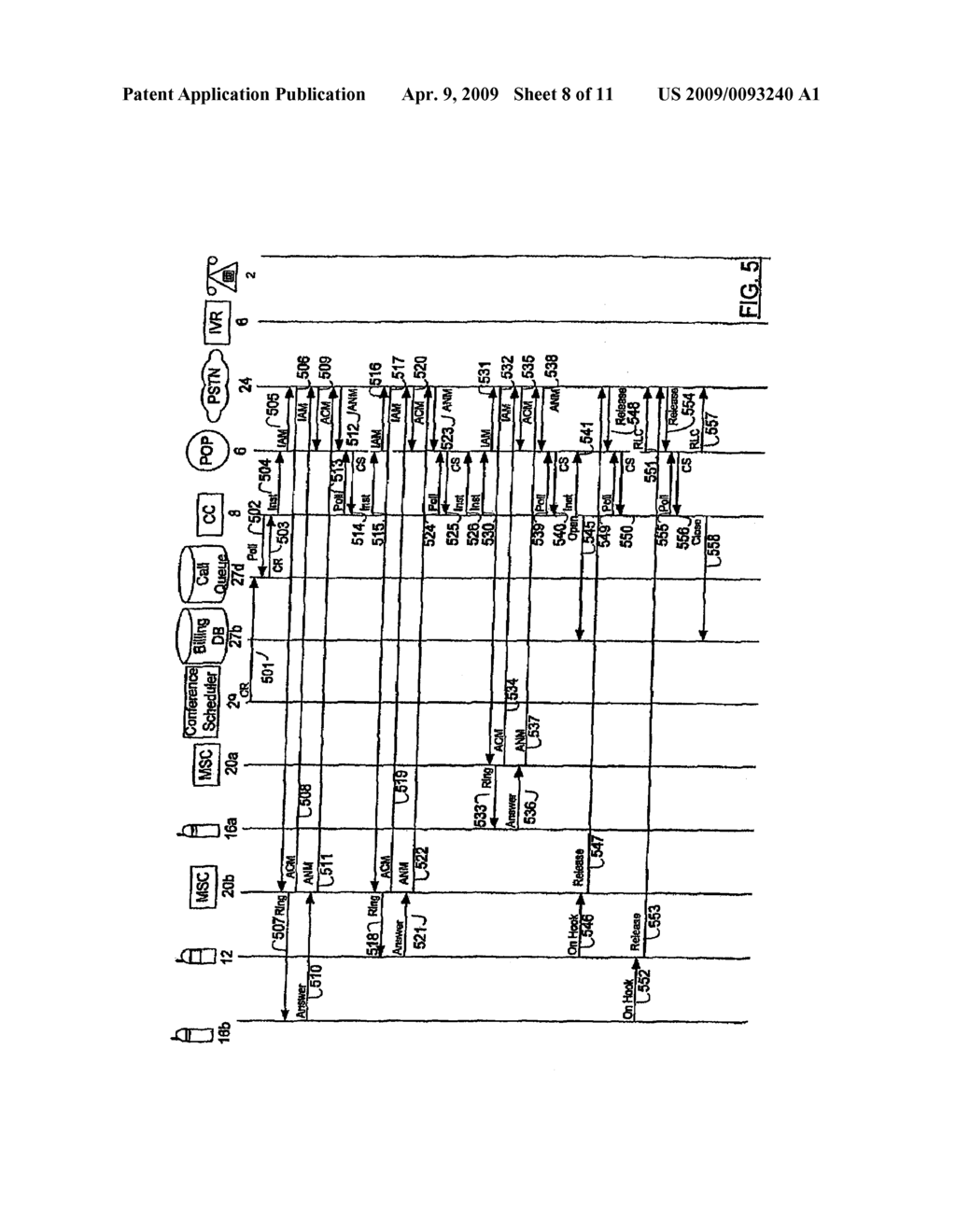 METHOD AND APPARATUS FOR PROVIDING EXTENDED CALL SETUP AND CONTROL FEATURES USING A SHORT MESSAGE SERVICE - diagram, schematic, and image 09