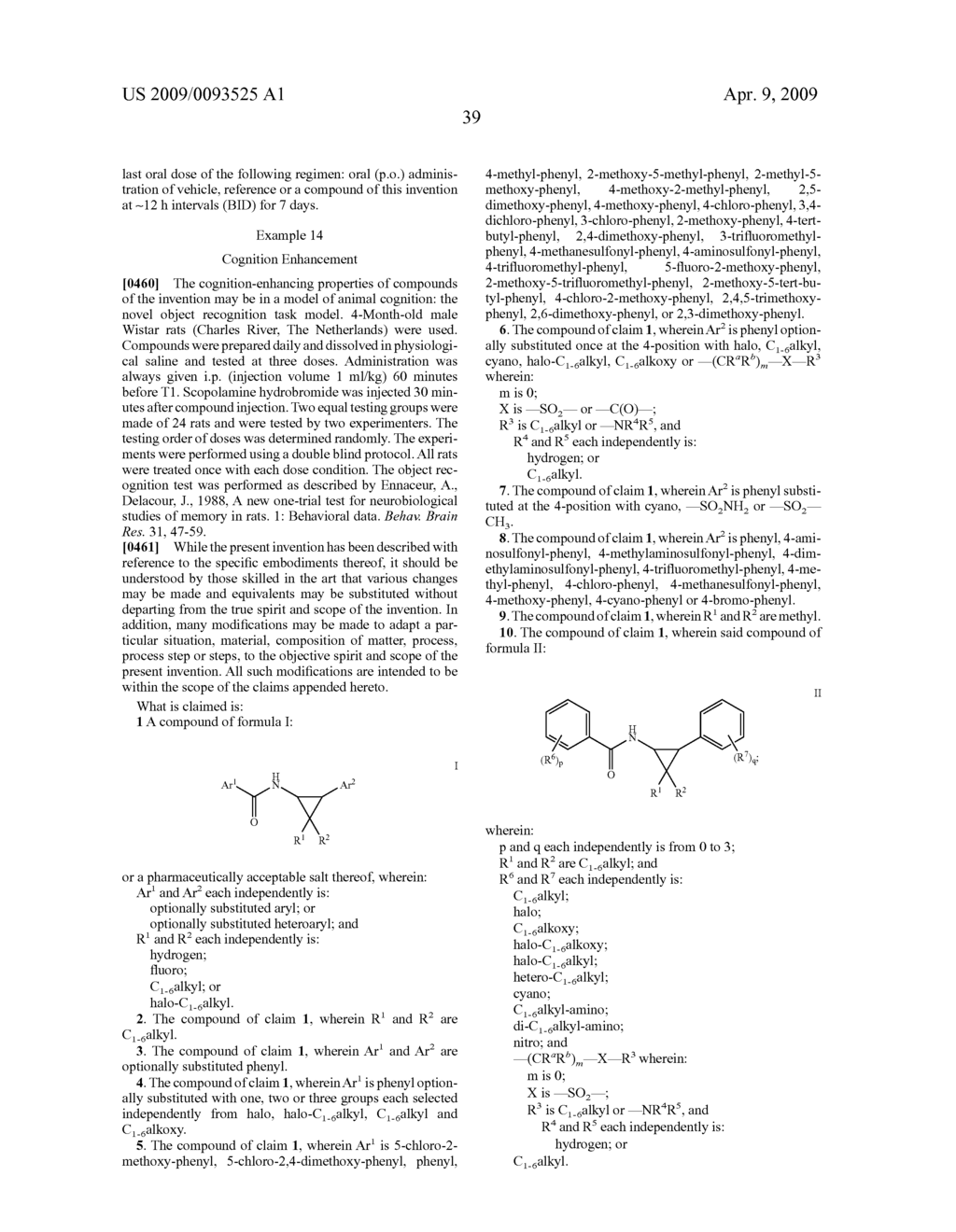 Cyclopropyl aryl amide derivatives and uses thereof - diagram, schematic, and image 40