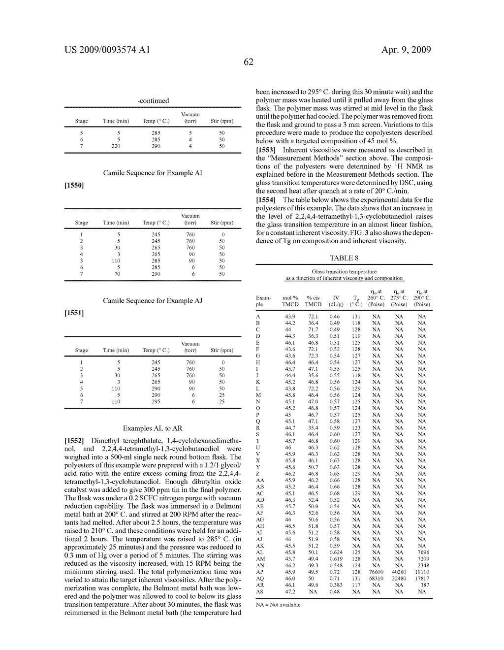 Polyester Compositions Containing Cyclobutanediol Having High Glass Transition Temperature and Articles Made Therefrom - diagram, schematic, and image 68