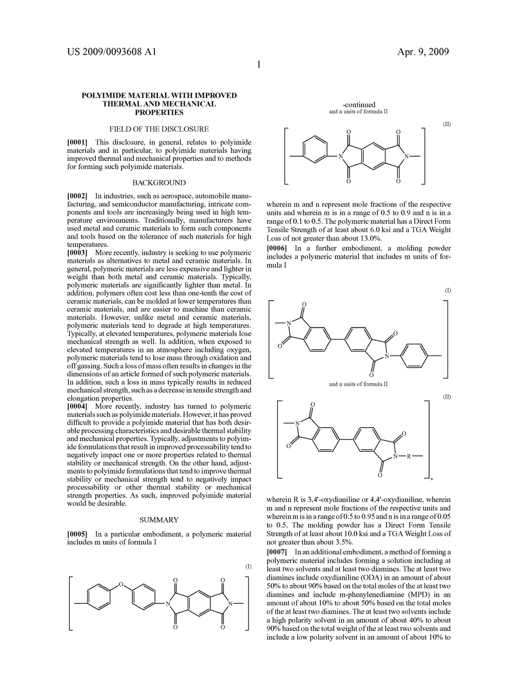 POLYIMIDE MATERIAL WITH IMPROVED THERMAL AND MECHANICAL PROPERTIES - diagram, schematic, and image 02