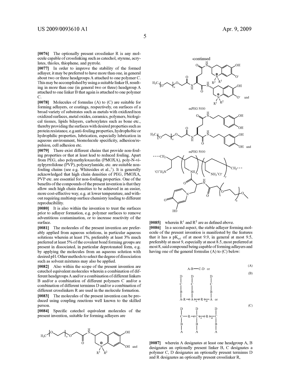 Catechol Functionalized Polymers and Method for Preparing Them - diagram, schematic, and image 09