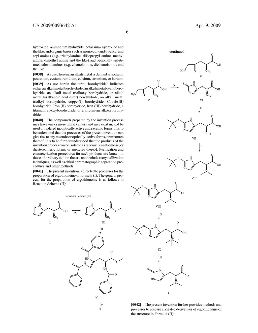 PROCESS FOR THE SYNTHESIS OF L-(+)-ERGOTHIONEINE - diagram, schematic, and image 07