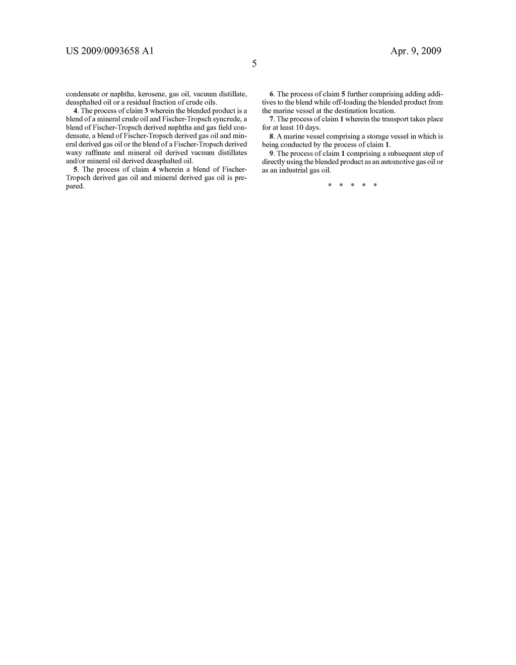 Process to Blend a Mineral and a Fischer-Tropsch Derived Product Onboard a Marine Vessel - diagram, schematic, and image 06