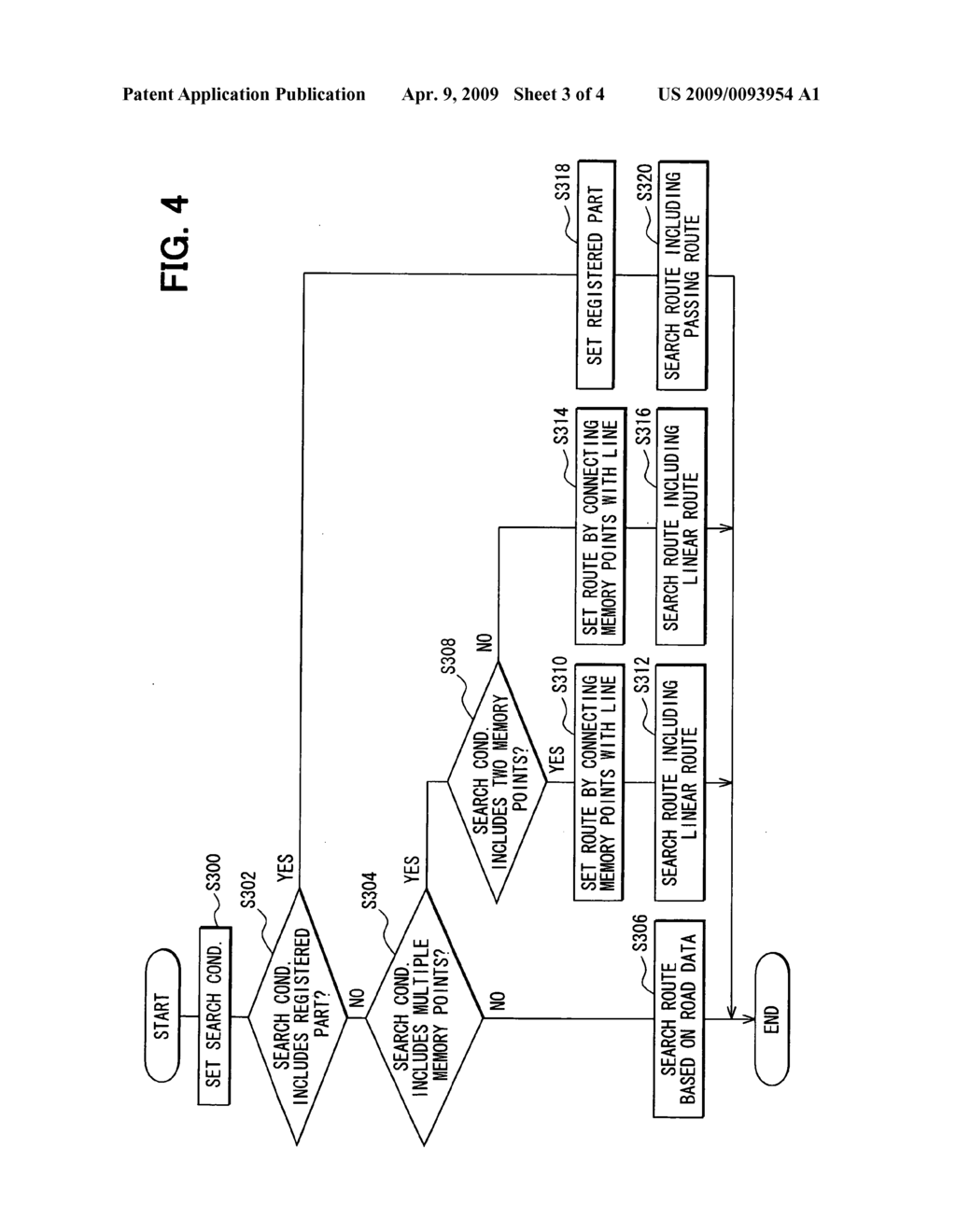 Route search device and method for searching route - diagram, schematic, and image 04