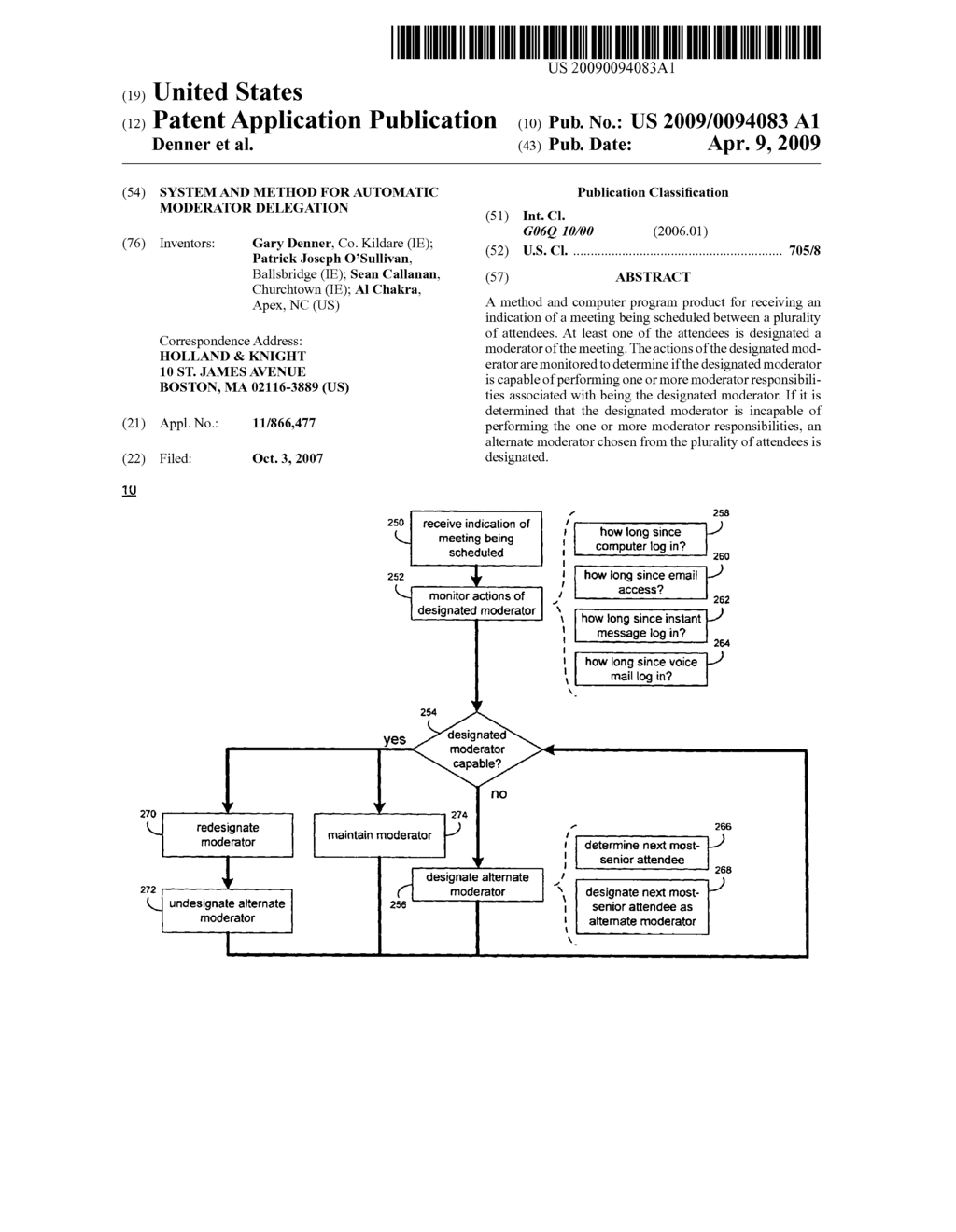 SYSTEM AND METHOD FOR AUTOMATIC MODERATOR DELEGATION - diagram, schematic, and image 01