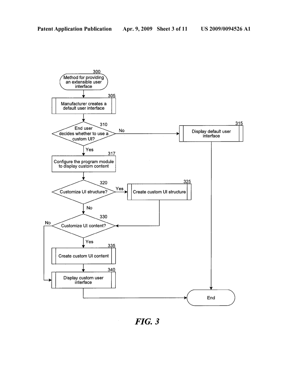 METHOD AND SYSTEM FOR PROVIDING AN EXTENSIBLE USER INTERFACE - diagram, schematic, and image 04