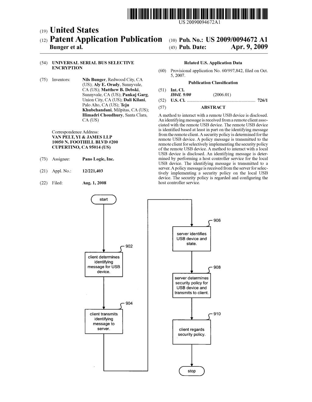 Universal serial bus selective encryption - diagram, schematic, and image 01