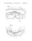 Helmet mounted eye protectors with deployable eye shields diagram and image