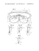 Helmet mounted eye protectors with deployable eye shields diagram and image