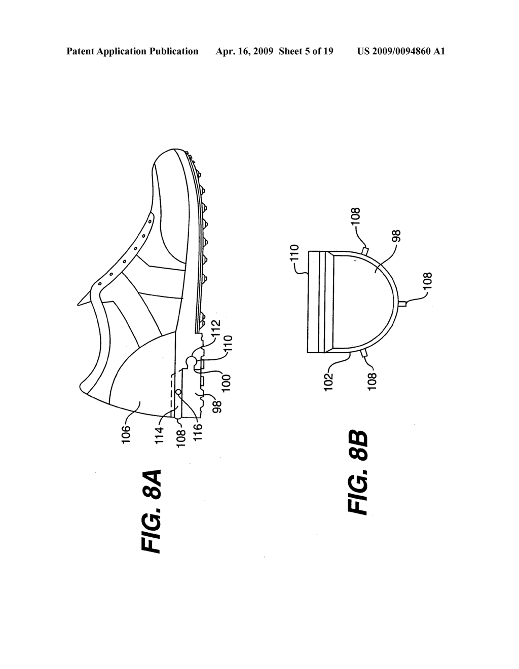 Shoe with flexible plate - diagram, schematic, and image 06