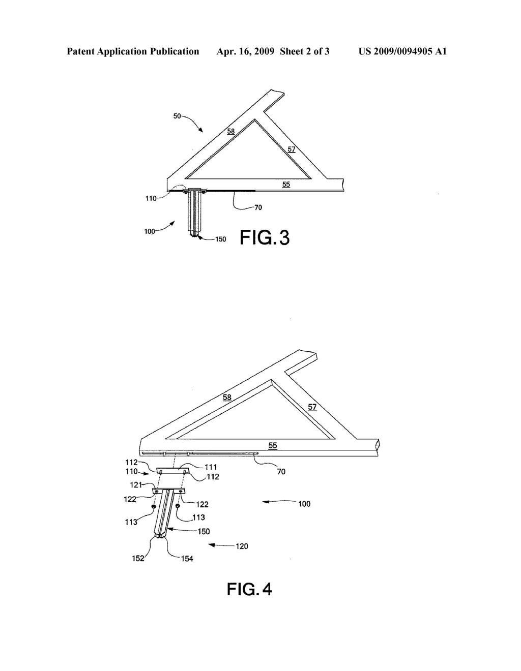 Structural Display having Adjustable mounting Widths for use in a Retail Environment - diagram, schematic, and image 03