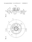 Air cleaner arrangments with end support for cartridge; components; and, methods diagram and image