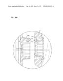 Air cleaner arrangments with end support for cartridge; components; and, methods diagram and image