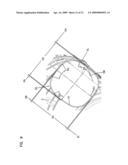 Air cleaner arrangments with end support for cartridge; components; and, methods diagram and image