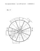 Air cleaner arrangments with end support for cartridge; components; and, methods diagram and image