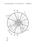 Air cleaner arrangments with end support for cartridge; components; and, methods diagram and image