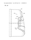 Air cleaner arrangments with end support for cartridge; components; and, methods diagram and image