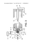 Joining method on a jet spinning machine, spinning device and jet spinning machine diagram and image
