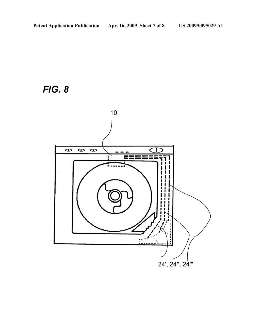 Laundry washing machine with automatic laundry products dispensing - diagram, schematic, and image 08