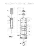 High-pressure fixed munition for low-pressure launching system diagram and image