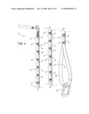 Hands free extraction drag strap diagram and image