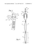 Hands free extraction drag strap diagram and image