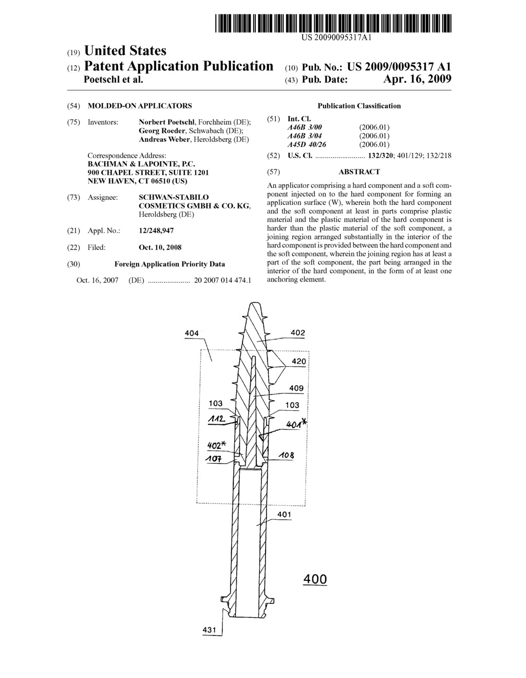 Molded-on applicators - diagram, schematic, and image 01