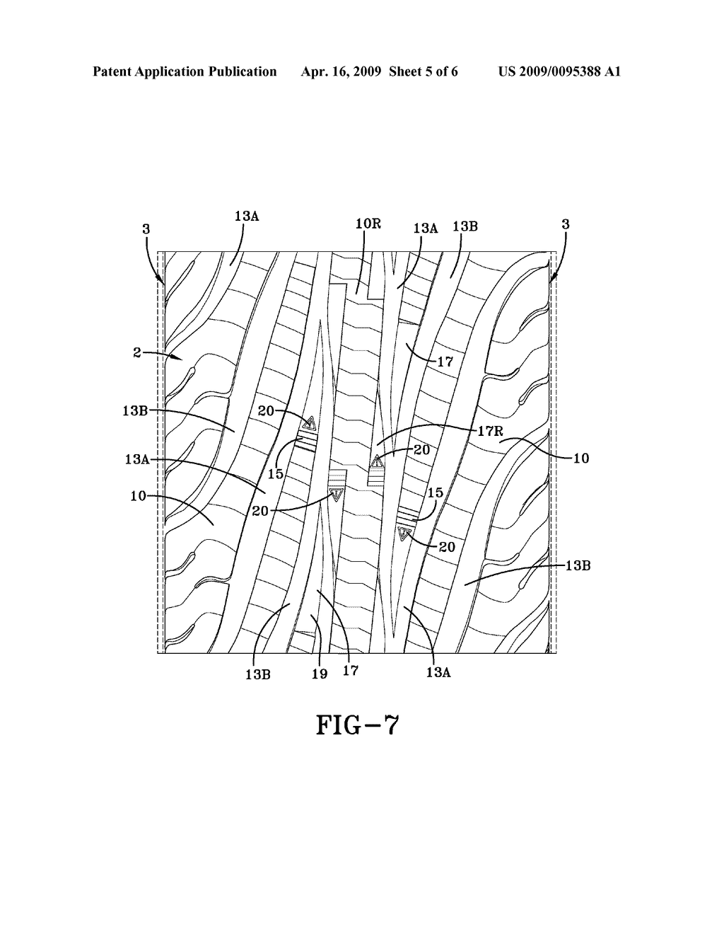 Tire Tread With Tread Wear Indicator - diagram, schematic, and image 06