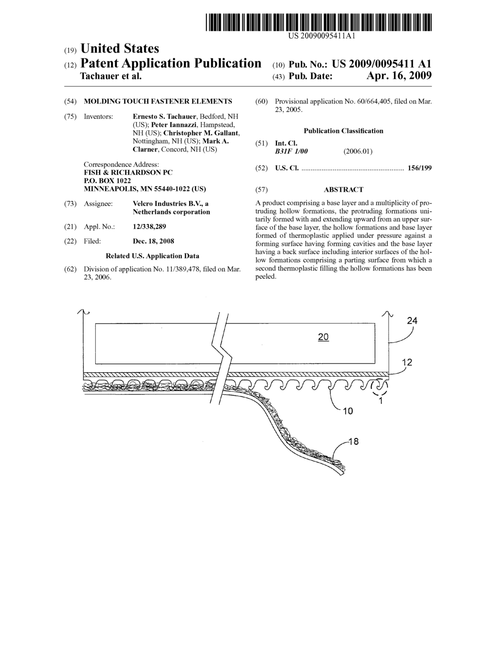 MOLDING TOUCH FASTENER ELEMENTS - diagram, schematic, and image 01