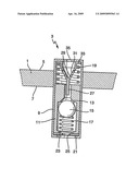 Hydraulic power steering system with charging valve and air cushion in the tank diagram and image