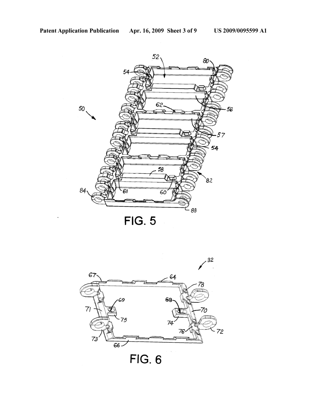 CONVEYOR BELT MODULE WITH RETAINED ROLLERS - diagram, schematic, and image 04