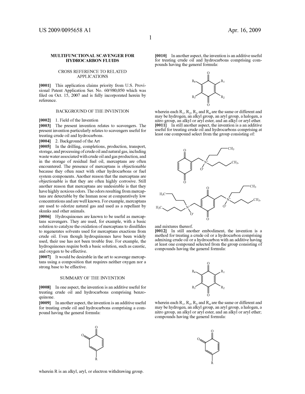 MULTIFUNCTIONAL SCAVENGER FOR HYDROCARBON FLUIDS - diagram, schematic, and image 02