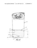 Shredder with waste leveler and compactor diagram and image