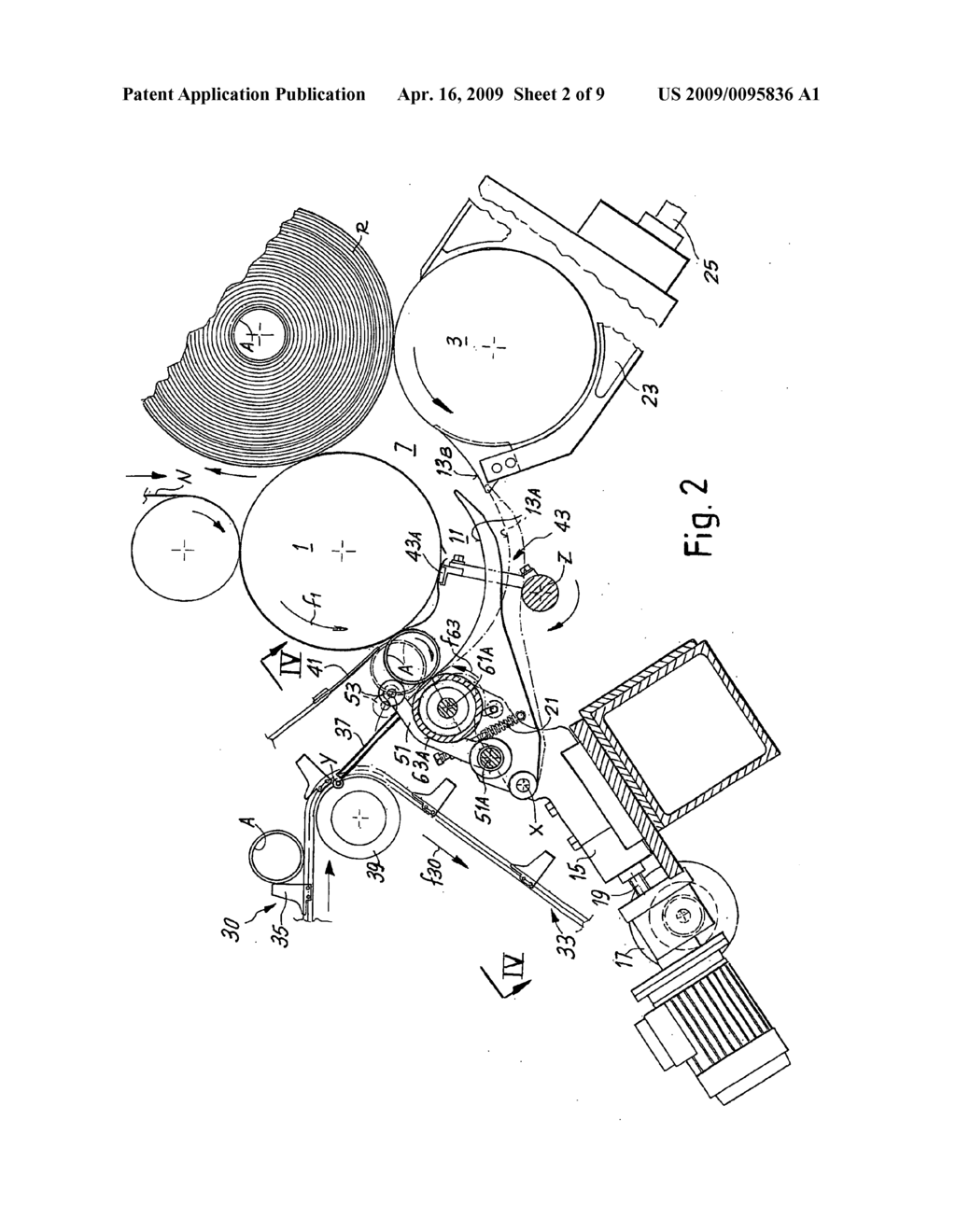 Rewinding Machine and Winding Method For The Production of Logs - diagram, schematic, and image 03