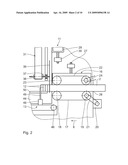 CORRUGATED-CARDBOARD-STRIP CONVEYOR DEVICE diagram and image