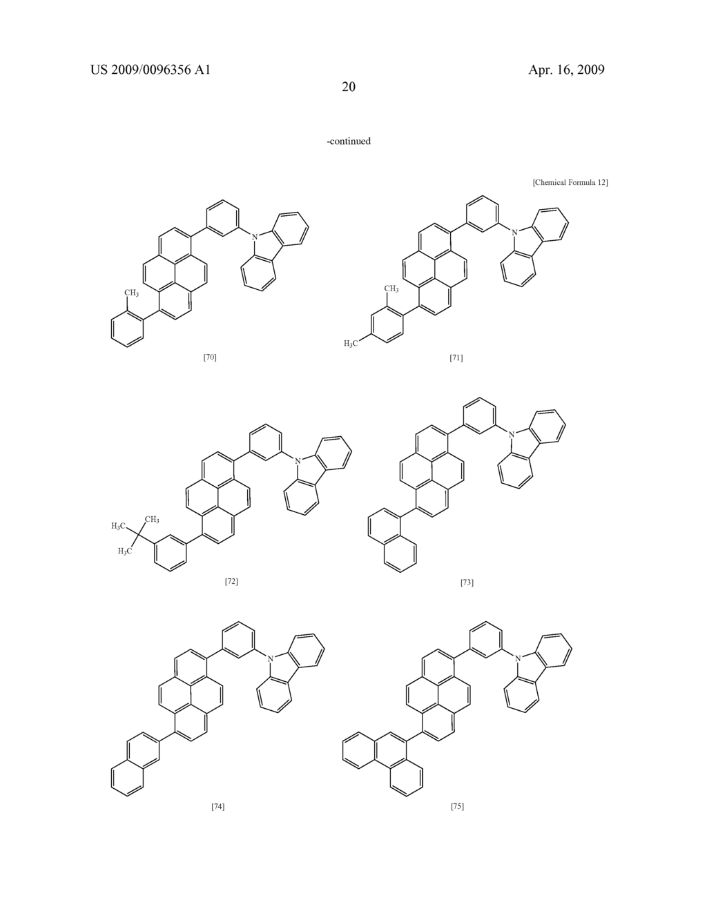 Light-emitting device material and light-emitting device - diagram, schematic, and image 21