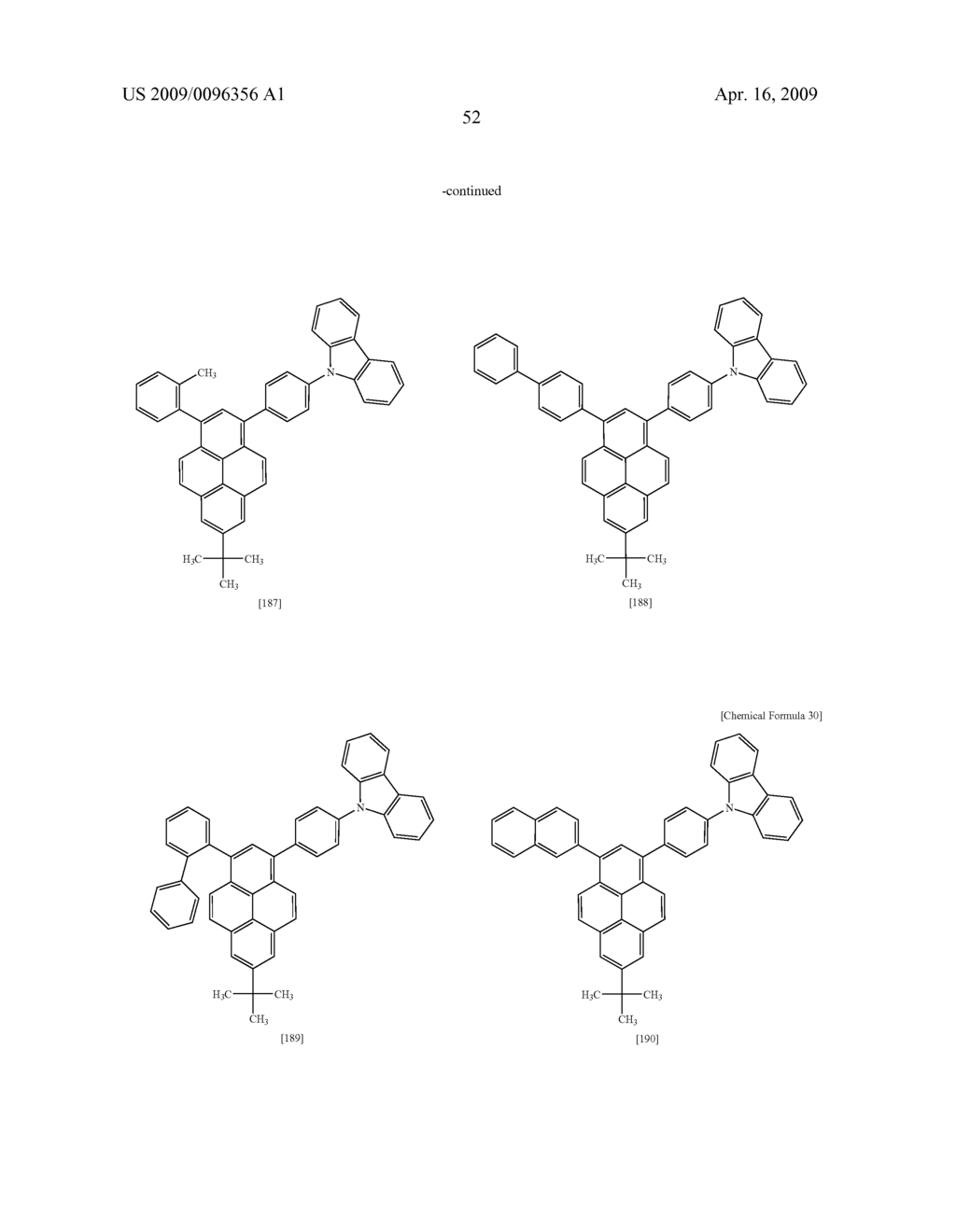 Light-emitting device material and light-emitting device - diagram, schematic, and image 53