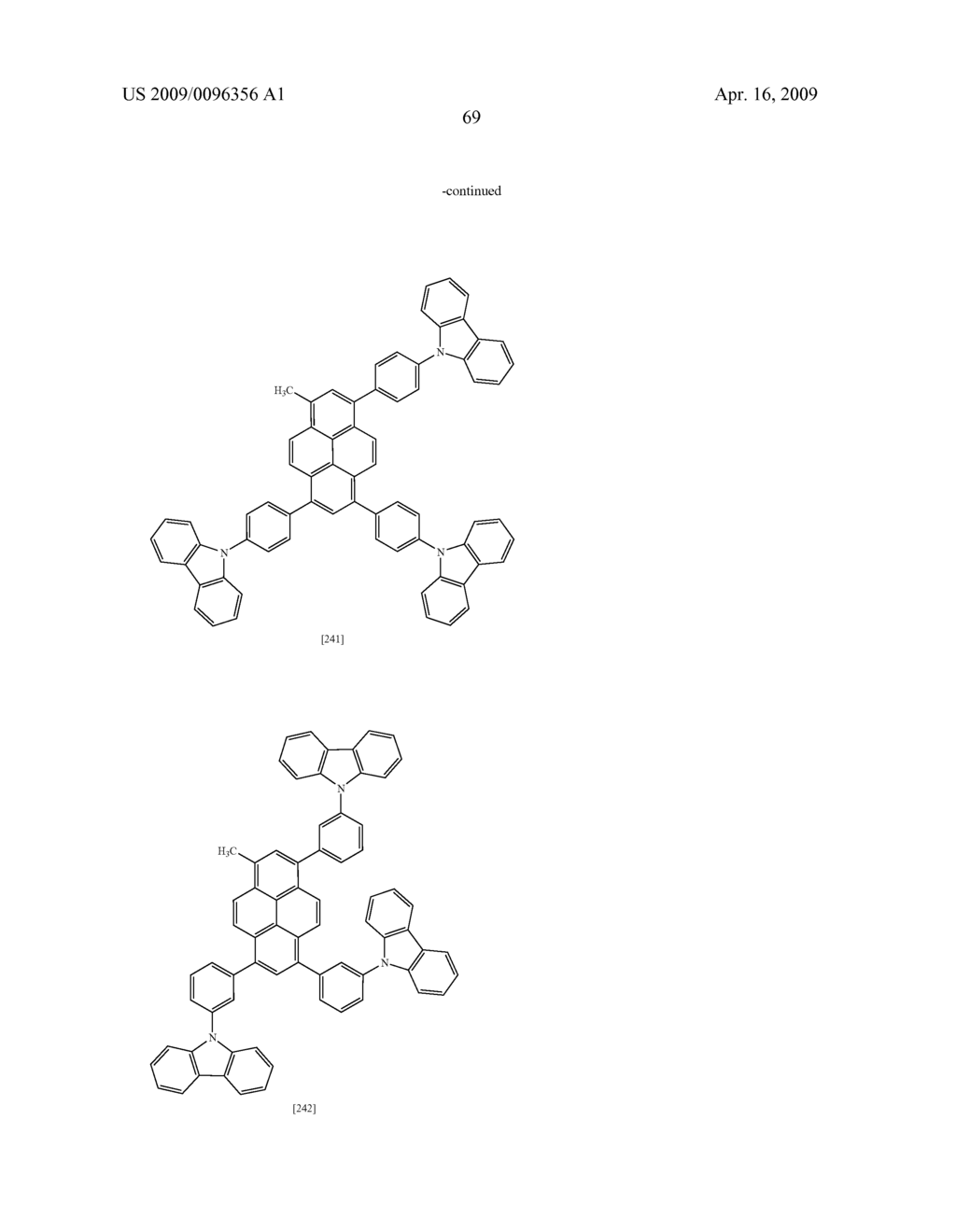 Light-emitting device material and light-emitting device - diagram, schematic, and image 70