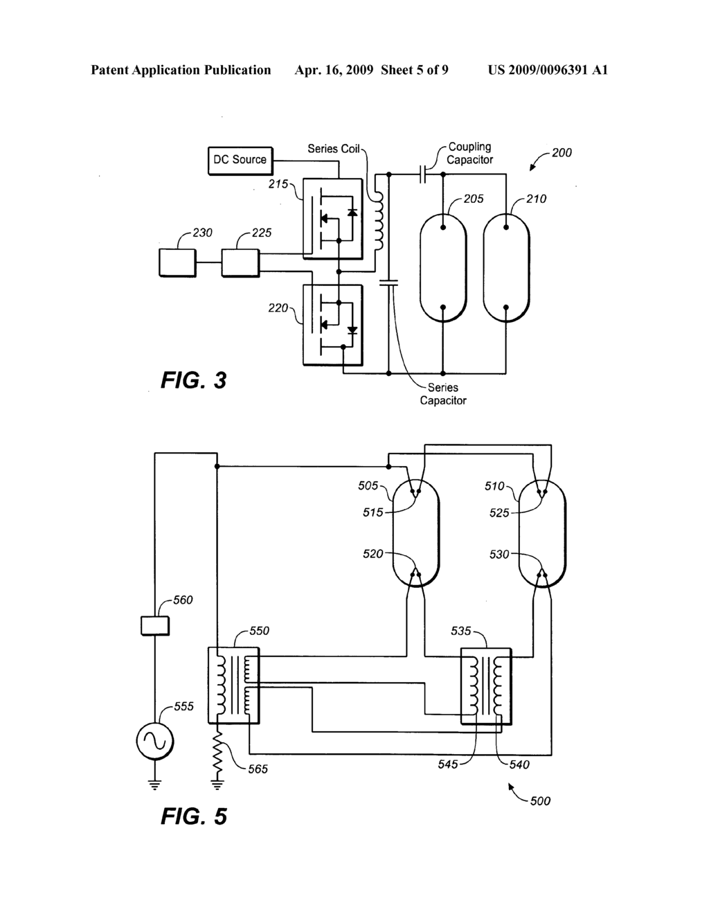 Control of Delivery of Current Through One or More Discharge Lamps - diagram, schematic, and image 06