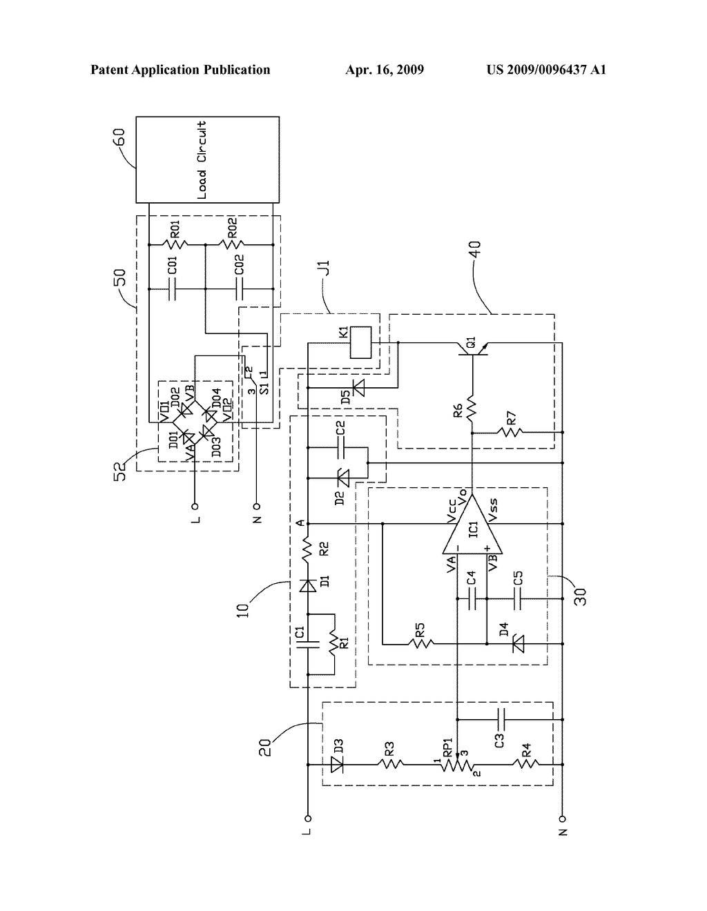AUTOMATIC POWER SUPPLY CONVERTING CIRCUIT - diagram, schematic, and image 02