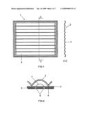 Discharge Lamp for Dielectrically Impeded Discharge with Rib-Like Supporting Elements Between The Bottom Plate and the Top Plate diagram and image