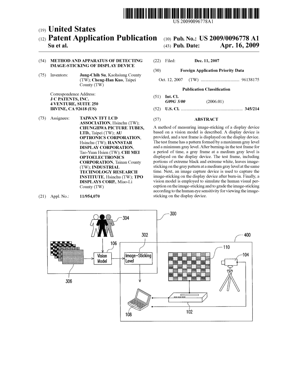 METHOD AND APPARATUS OF DETECTING IMAGE-STICKING OF DISPLAY DEVICE - diagram, schematic, and image 01