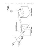 Method and apparatus for processing three dimensional images, and recording medium having a program for processing three dimensional images recorded therein diagram and image