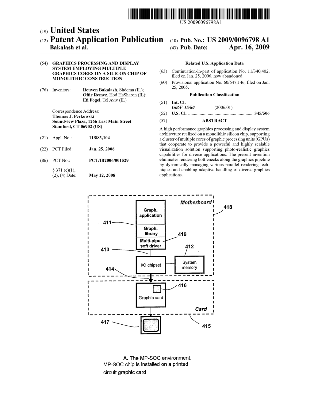 Graphics Processing and Display System Employing Multiple Graphics Cores on a Silicon Chip of Monolithic Construction - diagram, schematic, and image 01