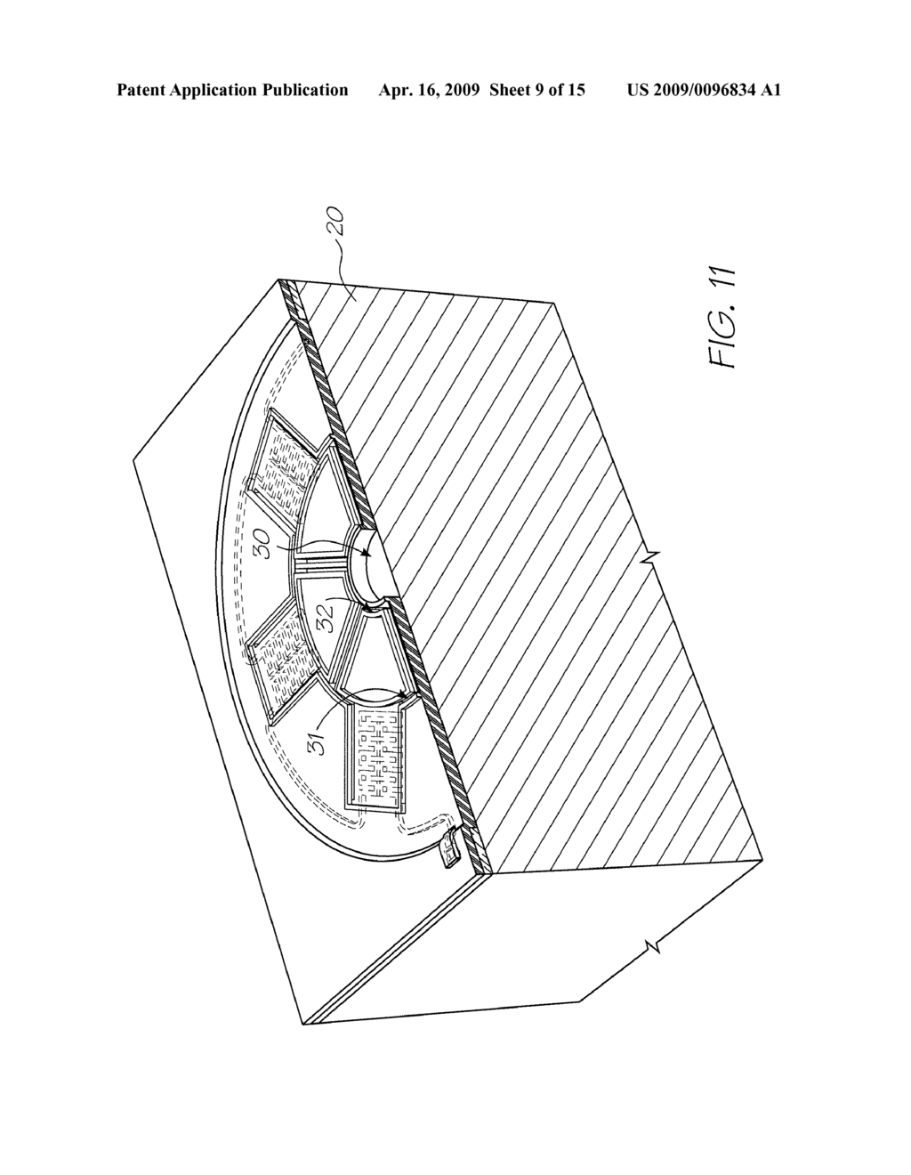 Printhead Nozzle Arrangement With A Roof Structure Having A Nozzle Rim Supported By A Series Of Struts - diagram, schematic, and image 10