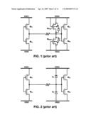 ESD protection circuit for IC with separated power domains diagram and image