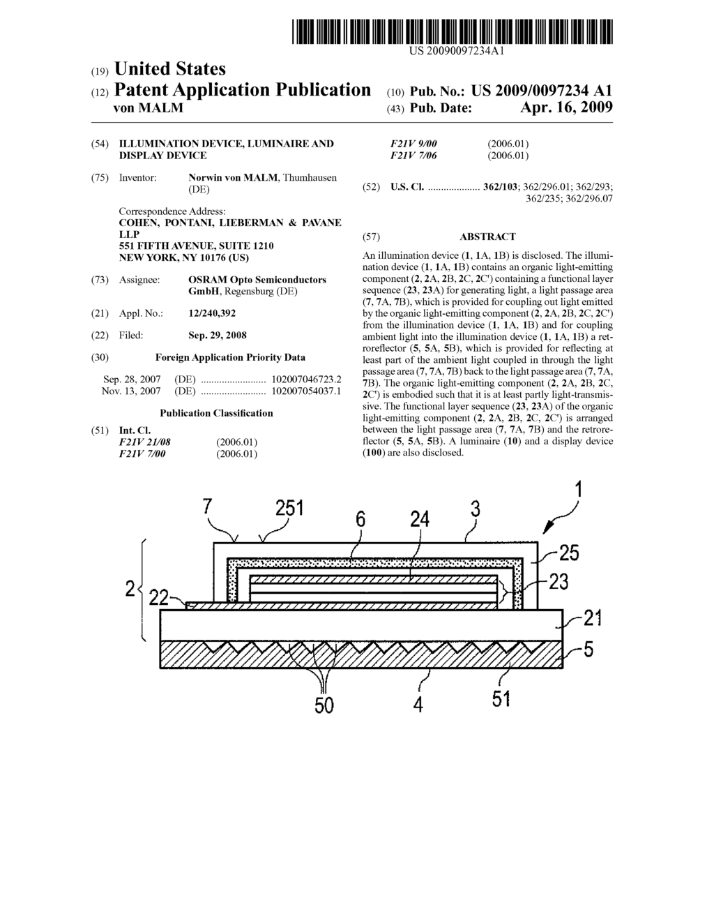 Illumination Device, Luminaire and Display Device - diagram, schematic, and image 01