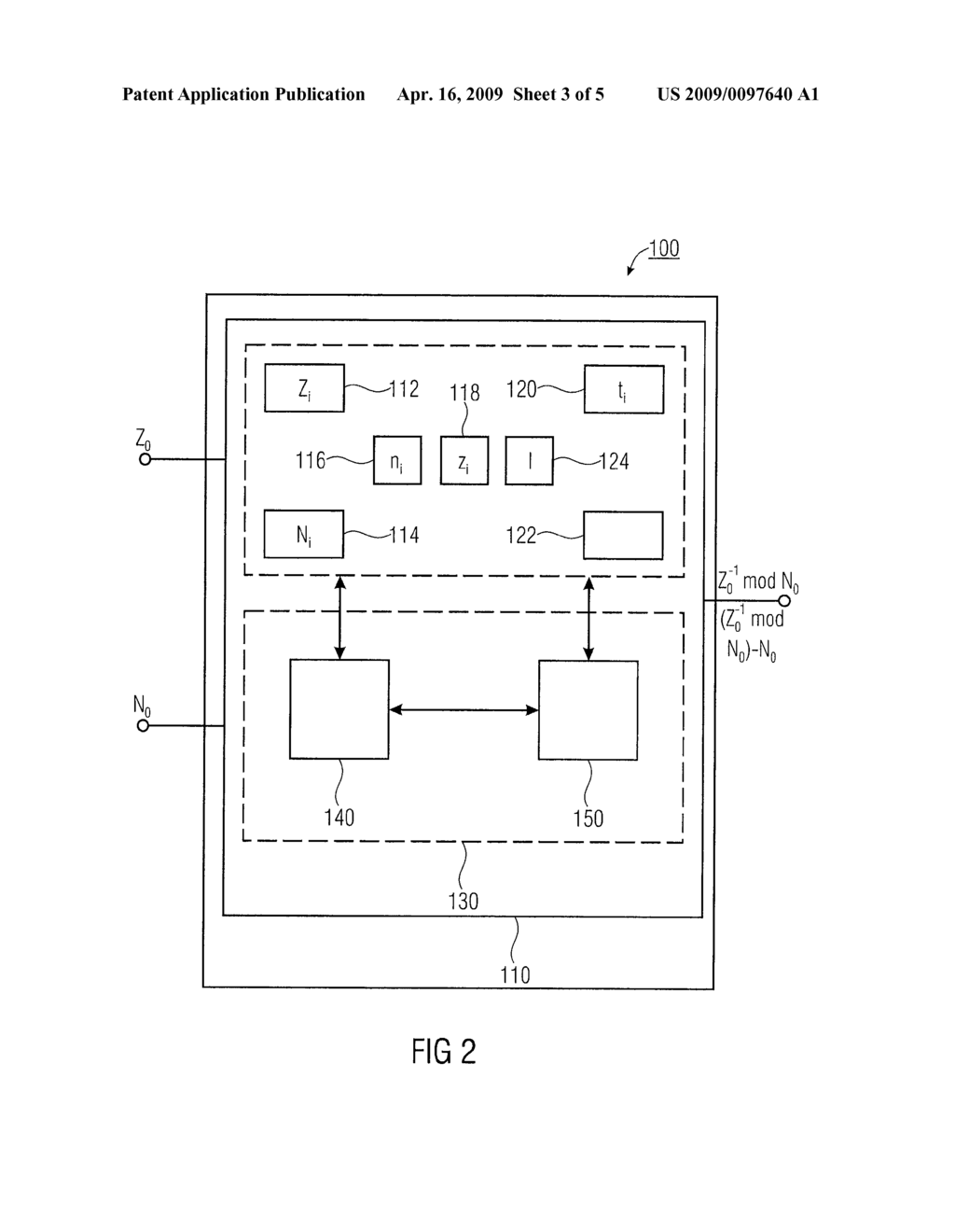 DEVICE AND METHOD FOR DETERMINING AN INVERSE OF A VALUE RELATED TO A MODULUS - diagram, schematic, and image 04