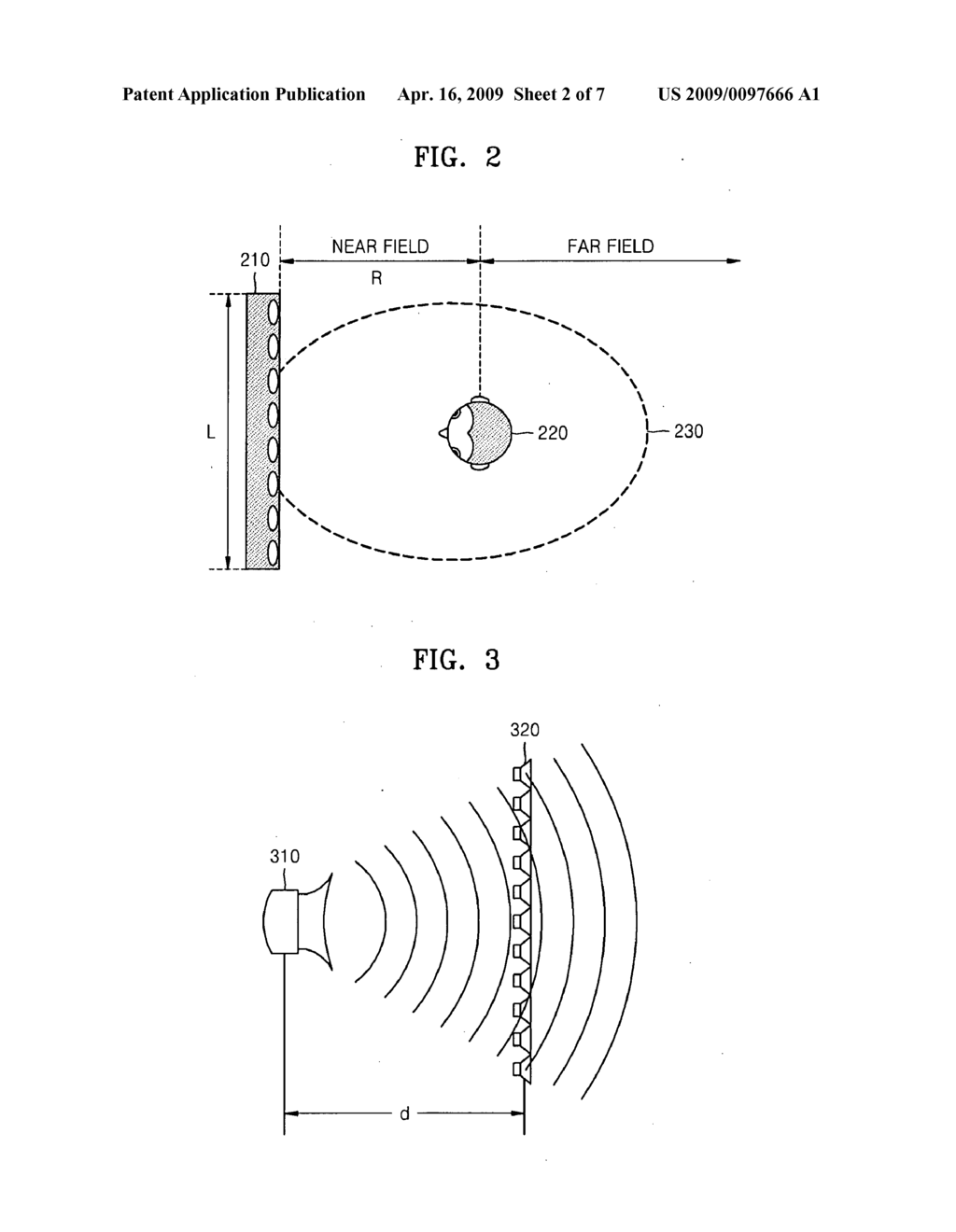 Method and apparatus for compensating for near-field effect in speaker array system - diagram, schematic, and image 03