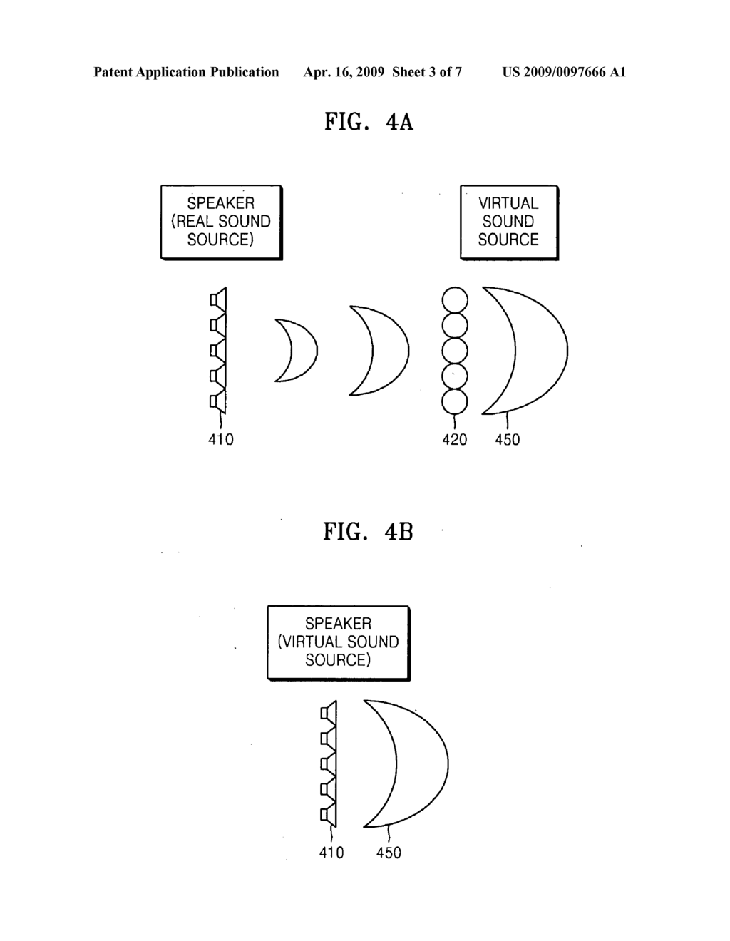 Method and apparatus for compensating for near-field effect in speaker array system - diagram, schematic, and image 04